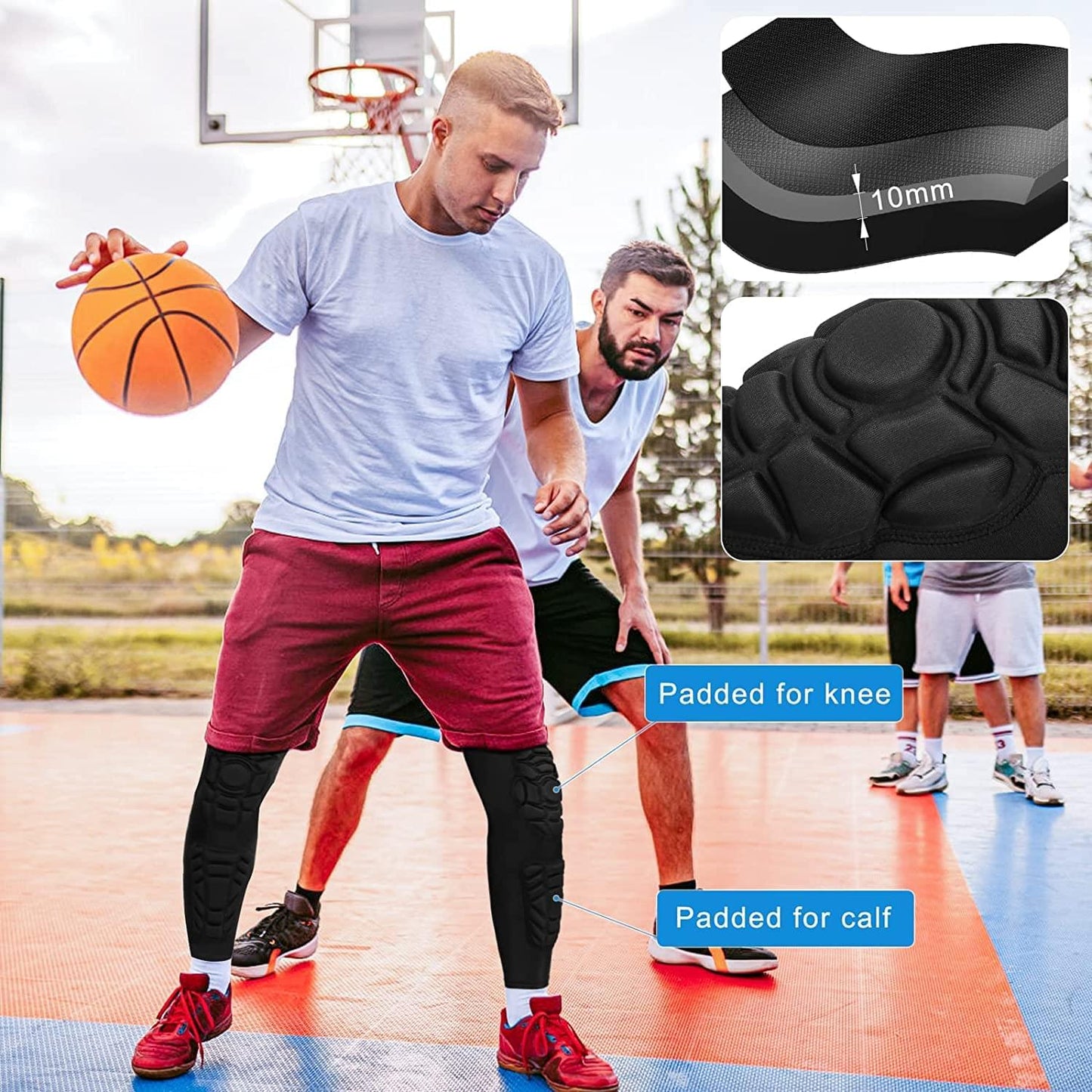 Sports Knee Pads - Long Breathable Protective Leg Set